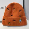 Novo chapéu de lã de urso de celebridade da internet para mulheres, estilo coreano, proteção quente para as orelhas, chapéu de malha fofo para o inverno