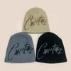 Gorro de Punto Americano de Nicho con Estrella de Cinco Puntas y Letra para Otoño e Invierno para Hombres y Mujeres Cálido Gorro Frío Hip-Hop Gorro de Punto al por Mayor
