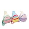 Bolsas para Niños Bolsos Cruzados 2025 Verano Nuevas Deportes al Aire Libre Combinación de Colores Dopamina Bolsos Pequeños para Niños y Niñas