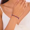 Pulseira de Amizade Trançada da Sorte com Corda Vermelha de 7 Nós Olho Azul Europeu e Americano Transfronteiriço Pulseira de Casal Olho do Diabo