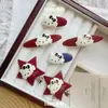 Moda Coreana Gatinho Oval Grampo de Cabelo Estilo Ins Presilha Bico de Pato Versátil de Alta Qualidade Desenho Animado Franja Clipe Lateral