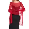Chal y Chal de Gasa Vestido de Noche para Mujer Bufanda Suave Elegante Bufanda de Novia Festival Fiesta Chal de Boda
