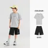 Preço EspecialConjunto Esportivo de Verão para Meninos Duoduo Pulôver Respirável Camiseta de Manga Curta e Conjunto de Shorts Infantil