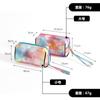Nueva Bolsa Cosmética de PU Láser, Almohada Colorida, Bolso Satchel Tie-Dye de Cuero para Cosméticos, Bolso Satchel de Viaje Impermeable para Artículos de Aseo