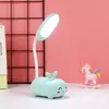 Lámpara de escritorio LED recargable mini, linda y juvenil, para estudiantes de primaria, dormitorio de estudiante, mesita de noche, fábrica
