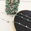 Accesorios para Joyería DIY Cadena Conserva Color Cobre Puro 3mm Cuadrado Cristal Cuentas de Cobre Cadena Hecha a Mano Cadena para Colgar Ropa
