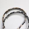 Coreia do Sul antiderrapante faixa de cabelo grampo de cabelo com dentes pressão cabelo temperamento leopardo estampa cabelo quebrado grampo para fora retro pacote de cabelo lavagem de rosto bandana feminina