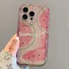 Funda Rosa Sandía para Teléfono para Apple 16 iphone16 Nuevo Pro Linda 14 Dibujos Animados Max Mujer 13 Dibujos Animados