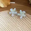 Brincos de pétalas em pintura a óleo degradê estilo férias na praia, frescos e doces, luxo leve, nicho, brincos de alta qualidade