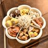 Prato para Hot Pot Cozinha Grau Alimentício Simples Dividido Bandeja de Legumes com Drenagem e Armazenamento Prato de Servir Multifuncional