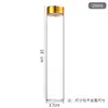 Botellas de Vidrio para Caramelos Dispensadoras de 37 mm con Tapa Dorada y Tirador, Botellas Portátiles Selladas de Alto Borosilicato para Granos con Tapas