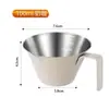 Copo de Extração de Café de Aço Inoxidável 304, Equipamento de Café, Copo Coletor de Líquido, Copo Medidor de Líquido Concentrado com Escala, Copo de Onça, Copo de Filtro