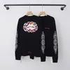 La camiseta de manga larga con estampado sánscrito y patchwork CH Chrome Hearts 26SS, nueva para primavera-verano, es un éxito en el comercio exterior transfronterizo al por mayor.