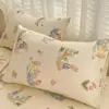 Un Par de Fundas de Almohada de Algodón con Dibujos 48X74 Fundas de Almohada Domésticas para Niños Funda Protectora de Almohada Individual para Dormitorio