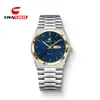 Reloj de pulsera de cuarzo para hombre de marca suiza, clásico, ultradelgado, de aleación, con pantalla luminosa, calendario, correa redonda de acero, reloj de dropshipping transfronterizo