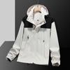 Chaqueta de Otoño e Invierno para Hombre Tres en Uno Desmontable Impermeable Primavera y Otoño Delgada de Una Sola Capa Chaqueta de Montañismo Grupo de Compra para Mujer Casual