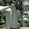 Roupas de Proteção Solar para Venda por Atacado Feminino 2026 Nova Seda Gelada Anti-UV UPF50+ Fina Respirável Roupa Externa Capuz Grande Solta