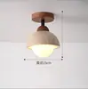 Lámpara de techo para dormitorio a prueba de viento color nogal diseño retro luz para barra de bar sensación de alta gama nueva protección ocular lámpara de techo para sala de estar hierro