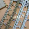 Estilo Étnico Cinta de Algodón y Lino Colgante de Perla de Concha Tejido a Crochet Encaje DIY Dobladillo de Falda Estilo Bohemio Accesorios Textiles para el Hogar