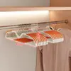 Percha de Cuello Corto, Antideslizante, Sin Marcas, para Uso Doméstico, Estilo Corto para Armario, Previene Marcas en los Hombros, Engrosada, Giratoria, para Secar Ropa
