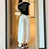 Pantalones Casuales de Diseño de Cintura Fina Semi-Elástica Transpirables Holgados de Pierna Ancha Versátiles Estilo Traje Pantalones con Caída Verano 2026