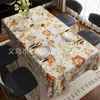 Mantel de Venta Caliente Transfronteriza con Estampado Floral y de Frutas Mantel para Mesa de Comedor en Casa Mantel para Decoración de Restaurante