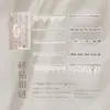Paquete de Pegatinas de Tira Larga con Tinta Blanca PET Momo para Manualidades de Niñas, Collage Decorativo Vintage DIY, Disponible para Dropshipping