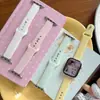 Correa de Silicona para Reloj con Puntos Pequeños Láser Compatible con Apple Watch iwatch 1/2/3/4/5/6/7/8/9/10 Ultra/SE