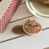 Pinza para el pelo de felpa con diseño de hamburguesa de galleta divertida de dibujos animados para mujer con flequillo lateral y cabello despeinado Pinza BB Accesorio para el cabello Pinza linda Otoño e Invierno