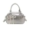 Bolsos de mano para mujer 2025 nuevo modelo bolso de hombro cruzado, bolso cuadrado pequeño versátil de moda, bolso tipo almohada de boliche