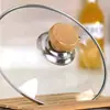 Mango Universal de Madera para Tapa de Olla para Uso Doméstico, Accesorio de Mango Antiescaldado para Tapas de Ollas, Vaporeras y Hervidores