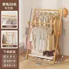 Perchero de pie de madera maciza para niños, perchero para dormitorio, estante simple de madera para almacenamiento de ropa en casa para bebés