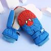 Guantes de Invierno para Niños de Spider-Man y Dedo Bolsa Dedo Algodón Grueso Cálido Cortaviento Frío Impermeable Nieve Jugando Dibujos Animados Esquí Invierno