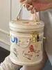 Bolso de Cubo de Moda Simple de Nicho 2025 Nuevo Bolso de Hombro Cruzado para Viajero de Gran Capacidad Bolso de Mano de Alto Valor