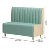 Mobiliario de Comedor Comercial Tienda de Té de Leche Mesa de Comedor Imitación Mármol Tienda de Postres Bar de Snacks Sofá de Cabina de Madera Maciza