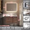 Fábrica directa de gabinetes de baño Yida Zhejiang color nogal oscuro gabinete para lavabo de baño al por mayor