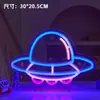 2026 Nuevos Adornos de Luz de Neón de Astronauta, Decoración de Atmósfera, Diseño de Escena de Habitación, Accesorios para Fotos, Letreros Luminosos