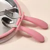 Garfo e colher de cabo curto para bebê, aço inoxidável 304, cabo de silicone para bebês e crianças pequenas, projetado para treinamento de autoalimentação e como utensílio de alimentação infantil