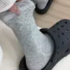 Calcetines de encaje de media pantorrilla nuevos para primavera y otoño, simples y versátiles, calcetines Ins sin costuras de alta gama a la moda, calcetines holgados retro coreanos