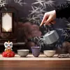Conjunto de Chá Cinco Fornos Famosos - Presente Corporativo Personalizado, Caixa de Presente de Cerâmica, Louça de Chá Estilo Chinês Tradicional, Presente Souvenir