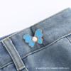 Hebilla de cintura de mariposa hebilla desmontable sin clavos botón de cintura sin costuras jeans cintura gran cambio pequeño artefacto adelgazante de cintura