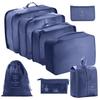 Conjunto de Armazenamento de Viagem com Compartimentos para Organização Fácil, Conjunto Multifuncional de Sete Peças para Organização Doméstica e Armazenamento Portátil