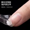 Hoja grande de adhesivo de gelatina fuerte de doble cara para arte de uñas, adhesivo transparente impermeable para pegar uñas postizas y uñas ponibles