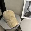 Gorra de béisbol lavada y desgastada para mujer, estilo retro coreano, informal, versátil, con diseño que deja ver la cara, pequeña sombrilla, gorra con lengüeta de pato para hombre.