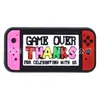 Diapositivas para zapatos de mando de videojuego de dibujos animados, hebillas para zapatos, accesorios DIY, parches de goma blanda de PVC, decoraciones para consolas de videojuegos y fundas de teléfono