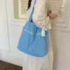 Bolsa de Mano Grande de Comercio Exterior Estilo Perezoso para Viajes Diarios 2026 Verano Nuevo Letra Versión Coreana Popular Informal Bolso de Hombro