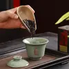 Juego de Té Kung Fu de Viaje Horno Dingge Tetera Cerámica Portátil para Viajes al Aire Libre Regalo de Negocios