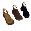 Botas de Nieve para Mujer 2026 Invierno Nuevos Zapatos Birkenstock Más Terciopelo Más Gruesas Botas Cortas Suela Gruesa Calidez Aumento de Altura Botas de Algodón del Noreste