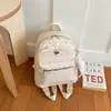 Mochila Doce de Bolinhas Feminina Estudante Trabalho Grande Capacidade Fofa Pequena Mochila 2026 Novo Estilo Tendência Elegante Simples Bolsa