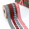 Fábrica de Fujian Estilo Pastoral Suglange Textil para el Hogar Cuadros Rojo Blanco Blanco y Negro Rojo Negro 2 Colores Cuadros Grandes Cinta
